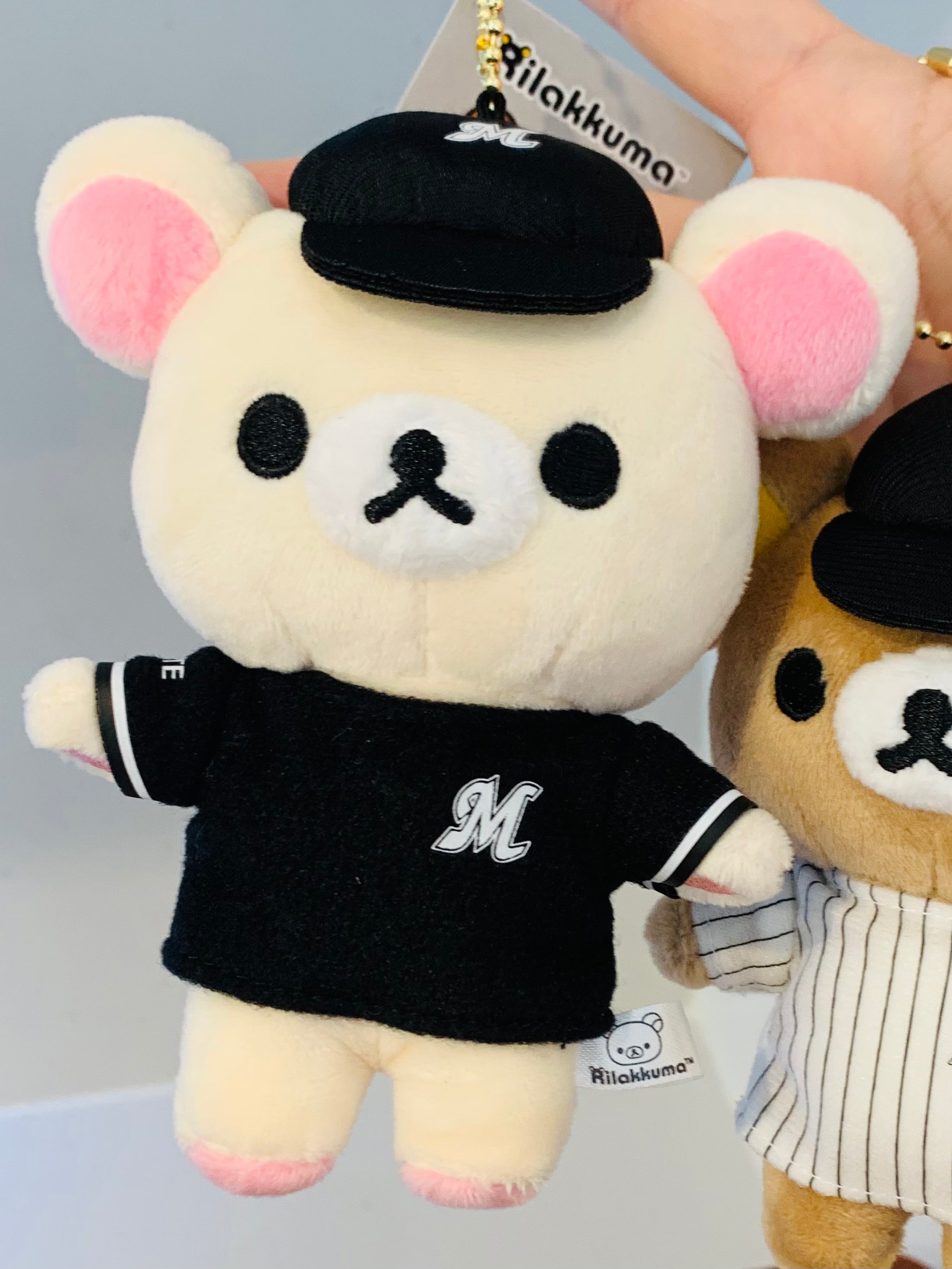 Rilakkuma轻松熊|San-X棒球队联名毛绒挂件/包挂