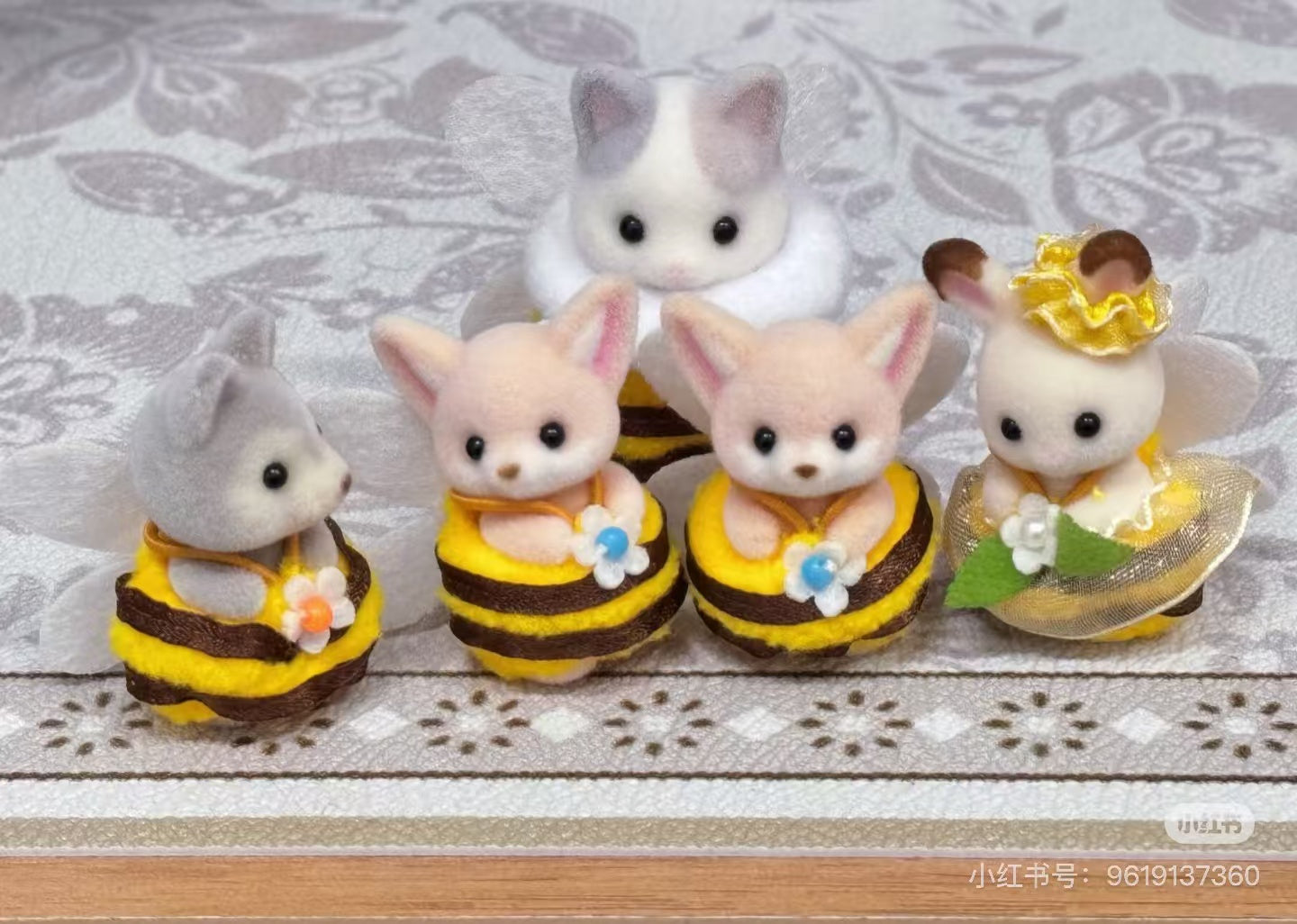 【store available, limit 1】SylvanianFamilies|Gather Baby Doll Set Honeybee Calico Critters