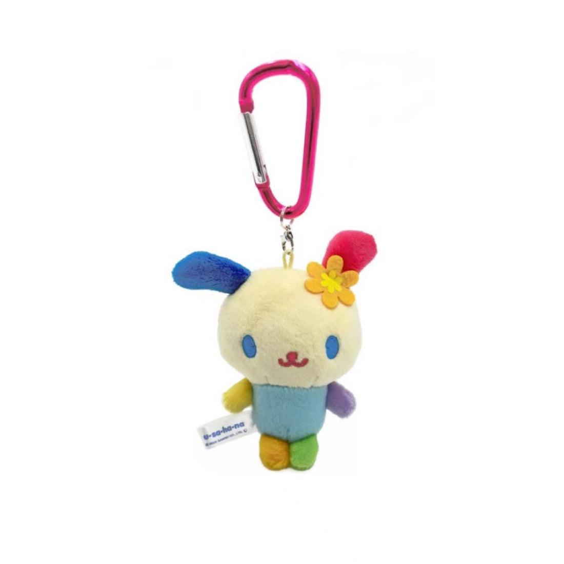 Sanrio|Usahana Carabiner Mascot Holder /Plush Keychain|10.5×8.5×4cm approx.