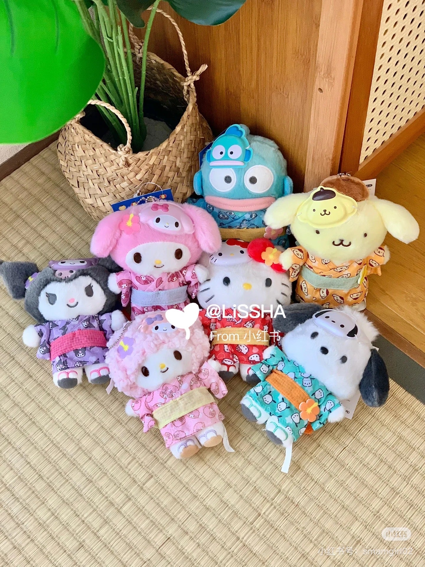 【limit 1】Sanrio|Summer Festival Mascot Holder /Plush Keychain|10×6.5×14cm approx.