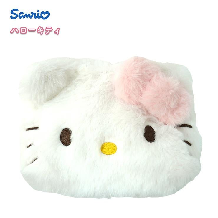 Hello kitty凯蒂猫|毛茸茸造型化妆包/收纳包|约20*13*5cm