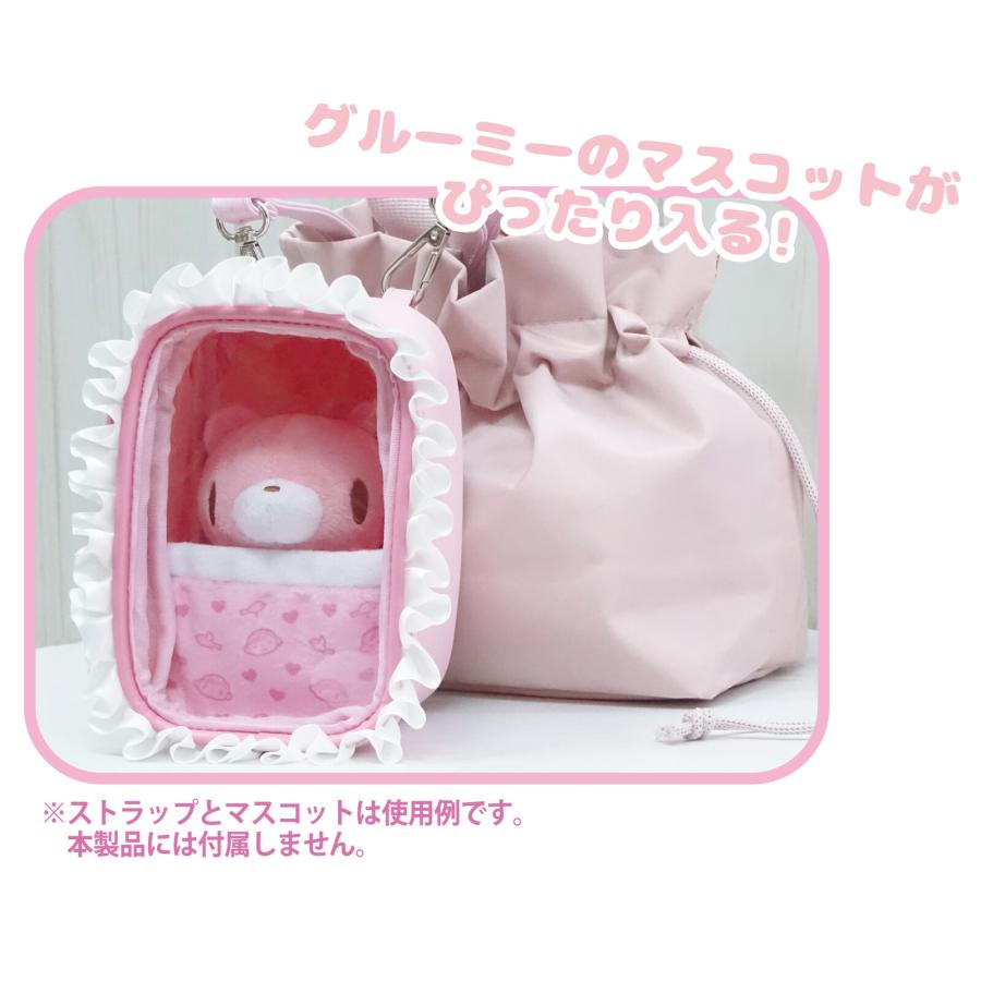 Gloomy Bear|Naughty Bear Innocent Baby Pink Clear Window Pouch|165×125×90mm approx.