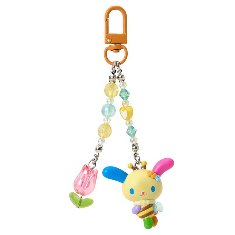 Sanrio|Flower-Loving Hachi Keychain/Keyring|40 x 20 x 80mm approx.