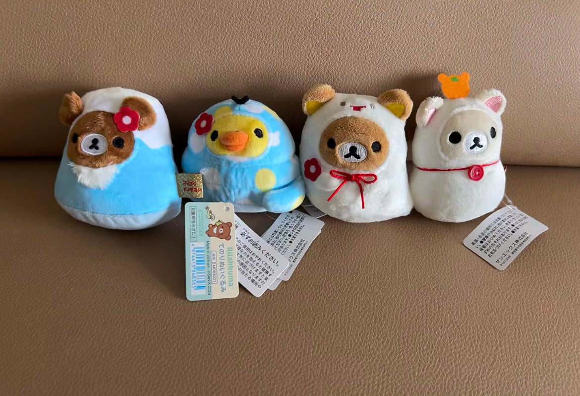 Rilakkuma轻松熊|Tenori Plush Toy -New Year Ver. San-X蛇年限定毛绒玩偶摆件/手玉盲盒/全4种|1枚入