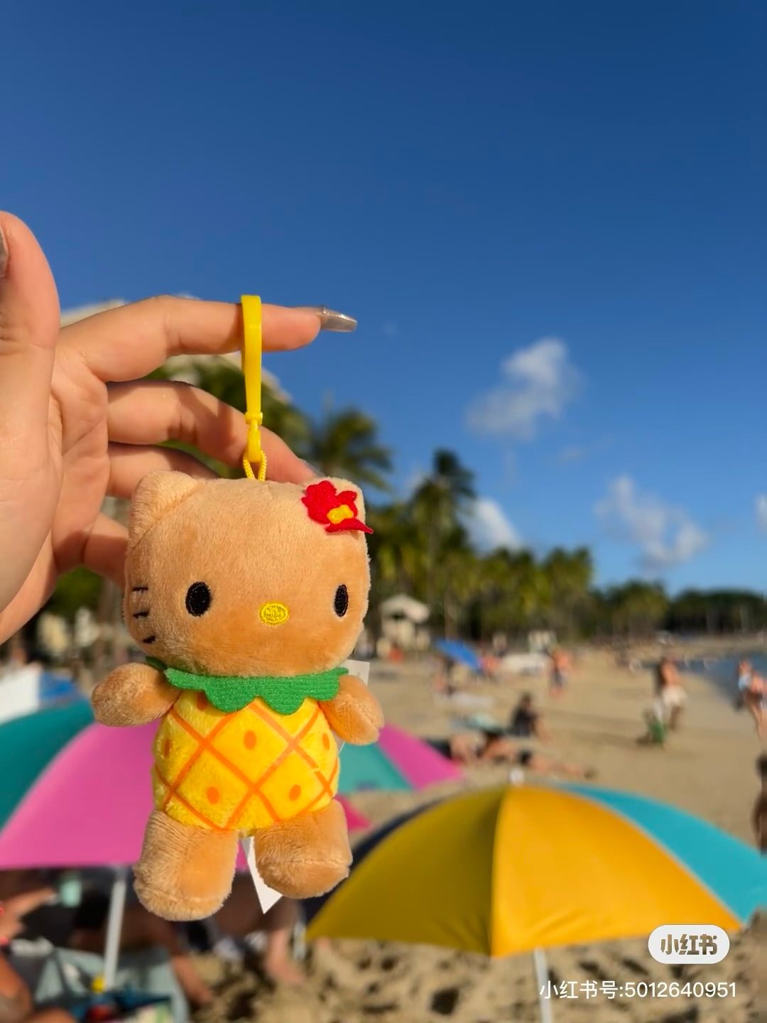 HelloKitty凯蒂猫|HAWAII夏威夷黑皮kitty限定挂件/包挂