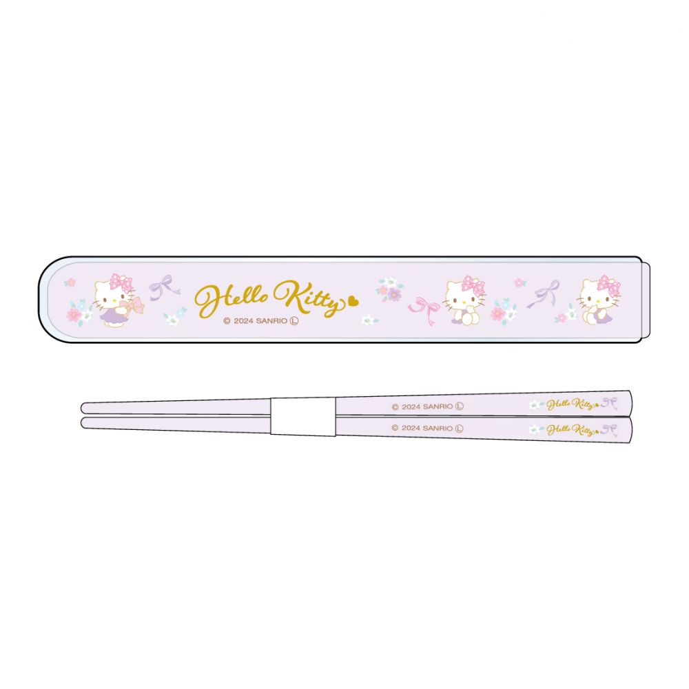 HelloKitty凯蒂猫|外出便捷抗菌筷子+盒/洗碗机可用|约175 x 27 x H15mm