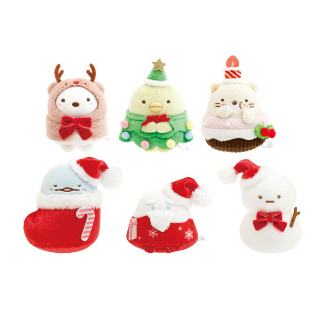 Sumikko gurashi角落生物|2024圣诞限定毛绒小玩偶手玉盲盒/全6种|1枚入