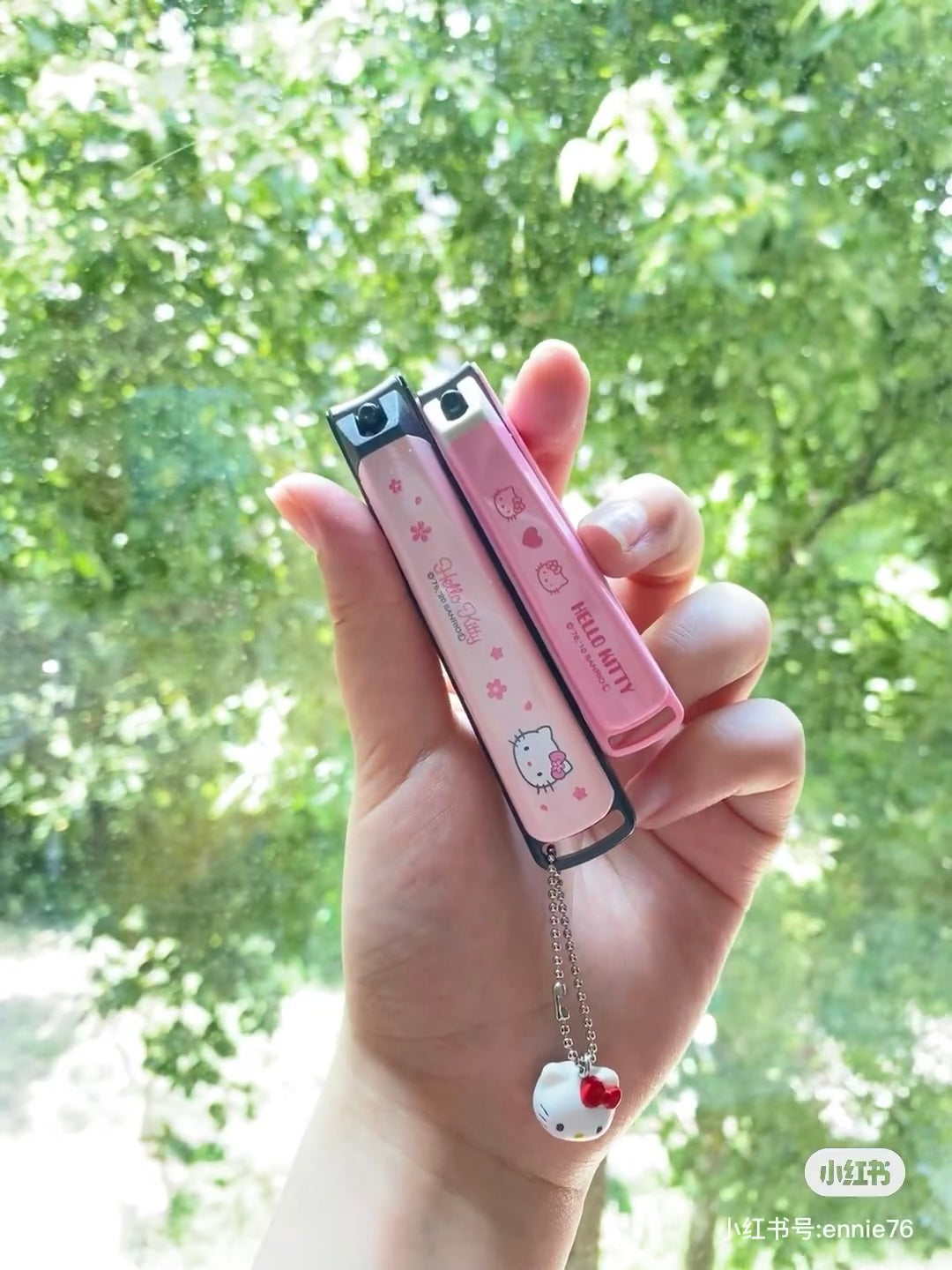 Sanrio|Hello Kitty猫日式和风/猫头吊坠限定指甲剪/指甲钳/指甲刀