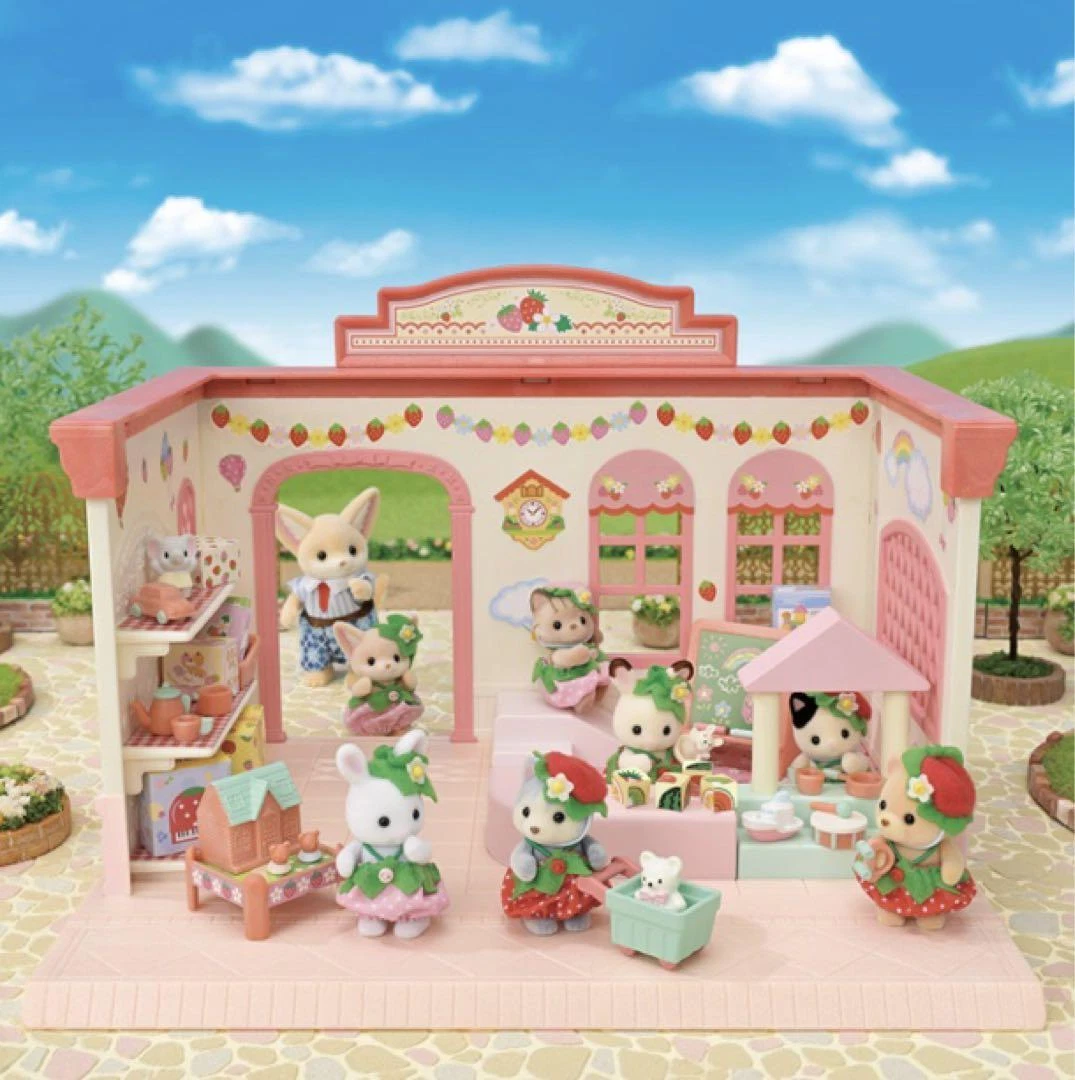 【store available】SylvanianFamilies|Strawberry Nursery Room House Set Calico Critters