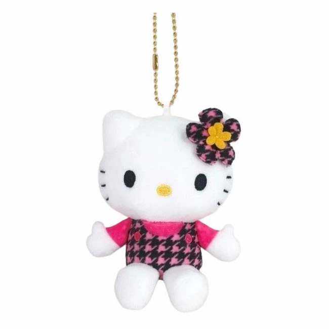 Sanrio|Hello Kitty 50th Anniversary Collection Standard Tokimeki Heisei Kogal Mascot Holder /Plush Keychain|10×8.5×4.5cm approx.