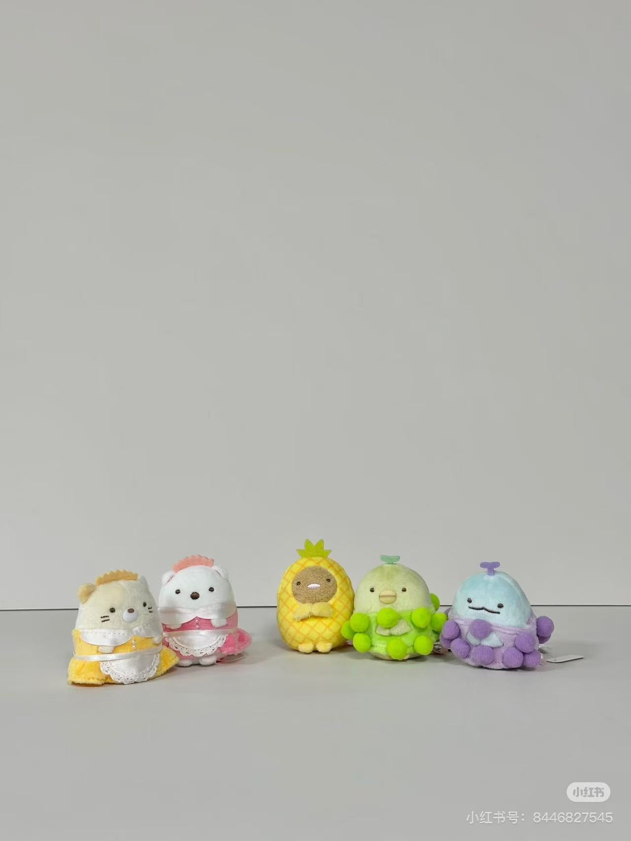 Sumikko gurashi|Fruit Parlor Hand-held Plush Toy|65×70×70mm approx.