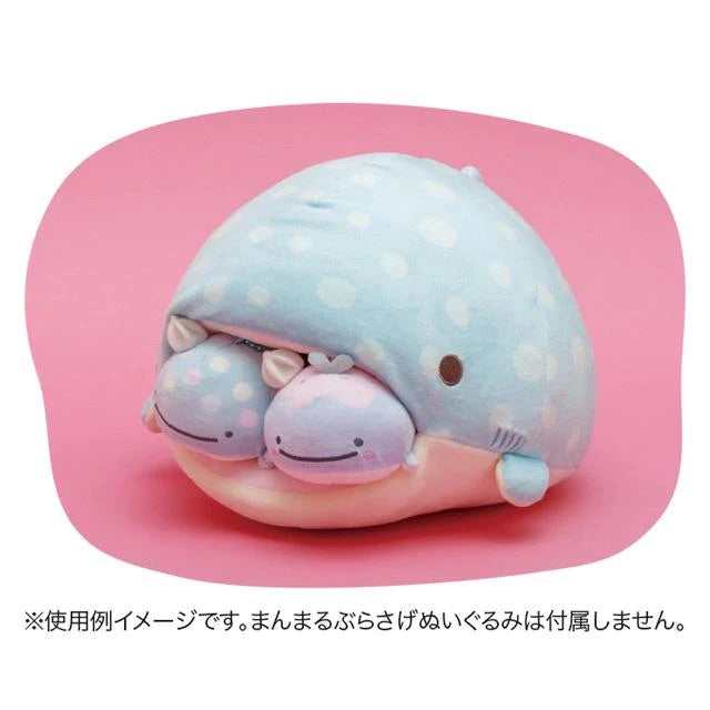 Jinbesan鲸鱼|可爱笑脸大嘴mochi鲸鱼玩偶/公仔/抱枕/嘴里可以放小玩偶|约H145 x W200 x D330mm