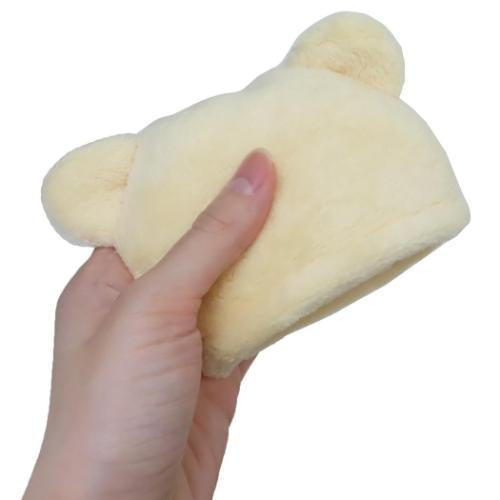 Rilakkuma轻松熊|可收起式便携收纳/特殊抗菌防臭加工/便携可挂小毛巾/小刺绣图案擦手巾/吸水巾|打开后約9.5×12cm