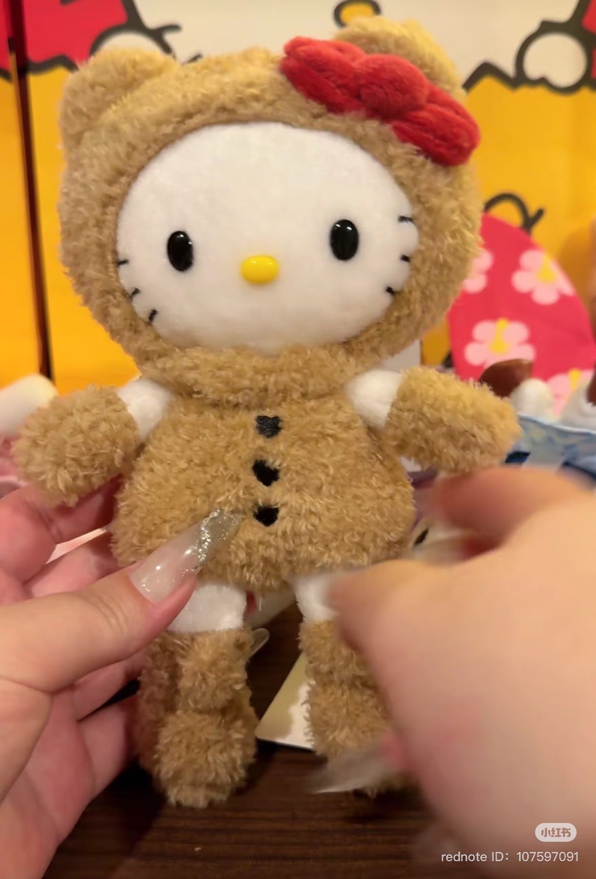 【limit 1】Sanrio|Hello Kitty 50th Anniversary Limited Edition Long leg Suit Mascot Holder /Plush Keychain
