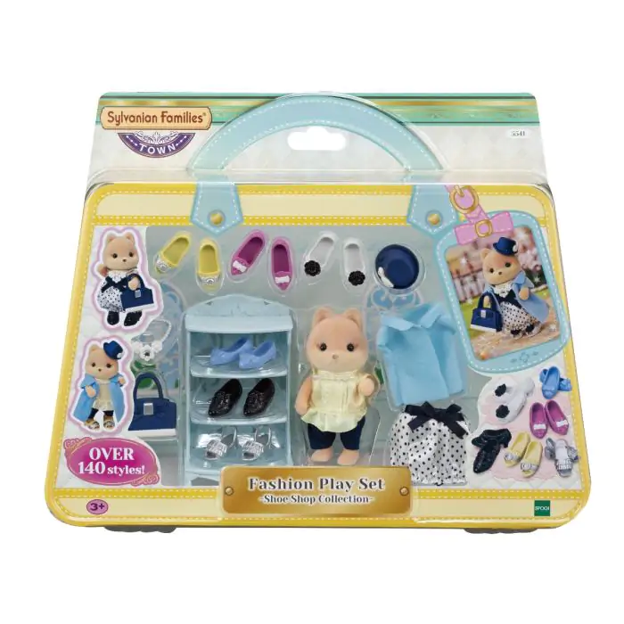 SylvanianFamilies|Fashion Play Set Shoe Shop Collection-Caramel Dog-5541