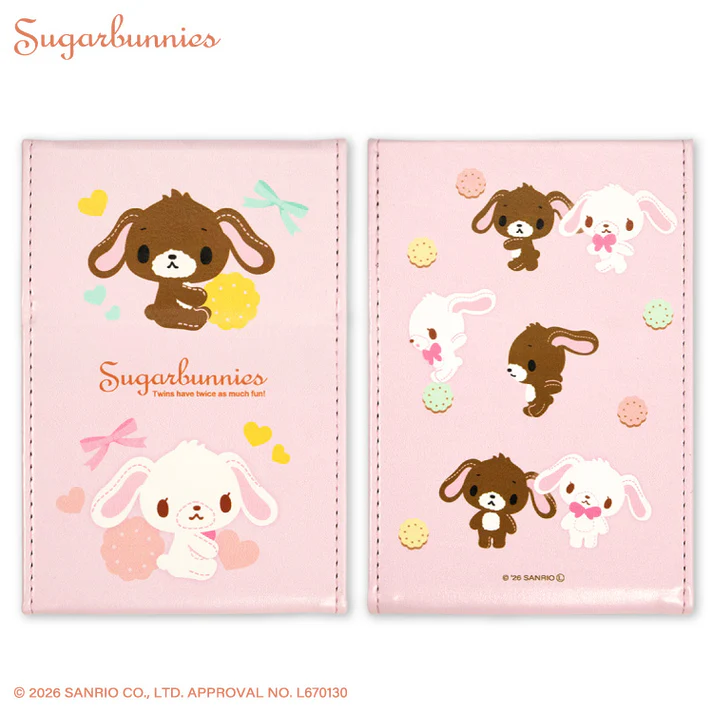 Sanrio|Sugarbunnies Folding Mirror|9cm x 13.5cm approx.