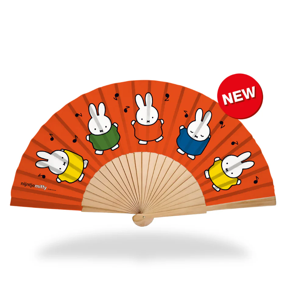 Miffy| Hand Fan Red