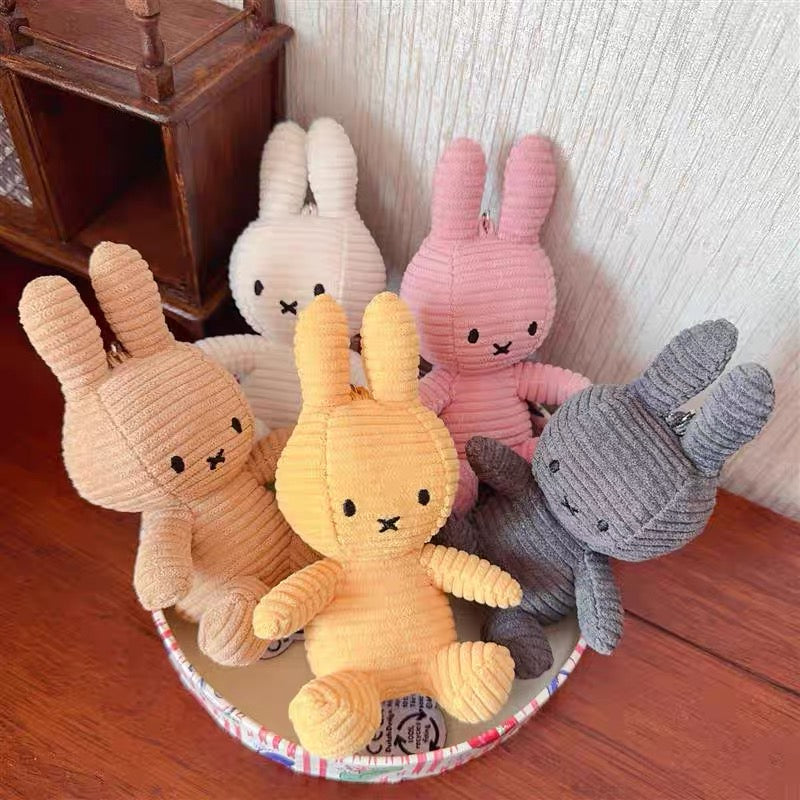 Miffy|ECO Corduroy Mascot Holder /Plush Keychain|10 cm – 4″ approx.
