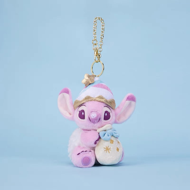 Disney SH|冬日限定Stitch史迪奇雪人系列抱礼物袋毛绒玩偶挂件/包挂