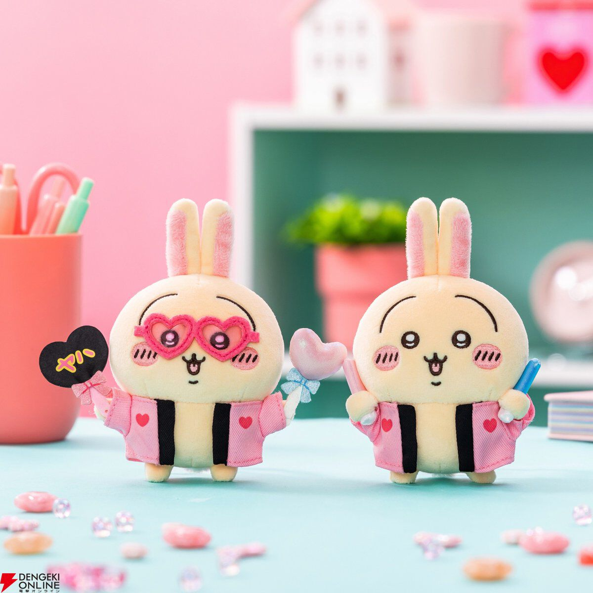 Chiikawa|Otaku Activity Fan Usagi Mascot Holder /Plush Keychain|130×135×50mm approx.