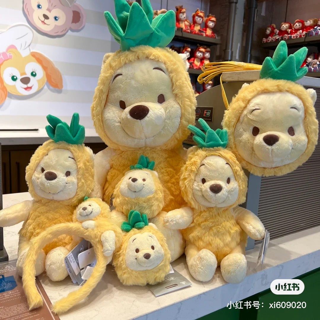 Disney SH|winnie the pooh超柔软mochi菠萝噗噗全系列
