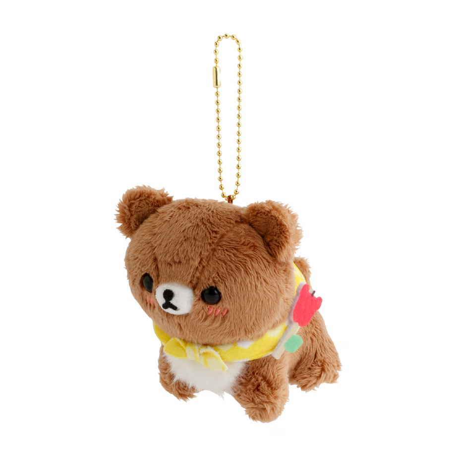 【limit 1】Rilakkuma|Honey Exploration Team Chairoikoguma Mascot Holder /Plush Keychain|W80×H100×D95(mm)