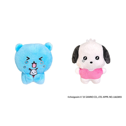 Sanrio|Chegosim Characters Collaboration Pair Mascot Holder /Plush Keychain|H105mm approx.