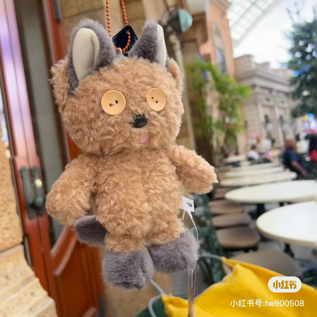 Tim熊| 超软毛茸茸小恶魔猫咪usj万圣节限定挂件/背后有毛茸茸长尾巴