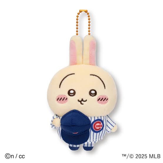 【limit 1】Chiikawa|Chiikawa X MLB Tokyo Series Dodgers Mascot Holder /Plush Keychain|H120×W93×D50mm approx.