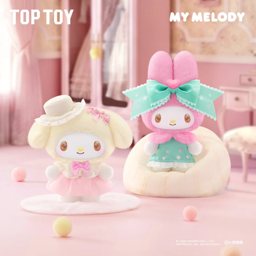 TOP TOY My Melody Sweet Dreams Boudoir Series Plush Blind Box