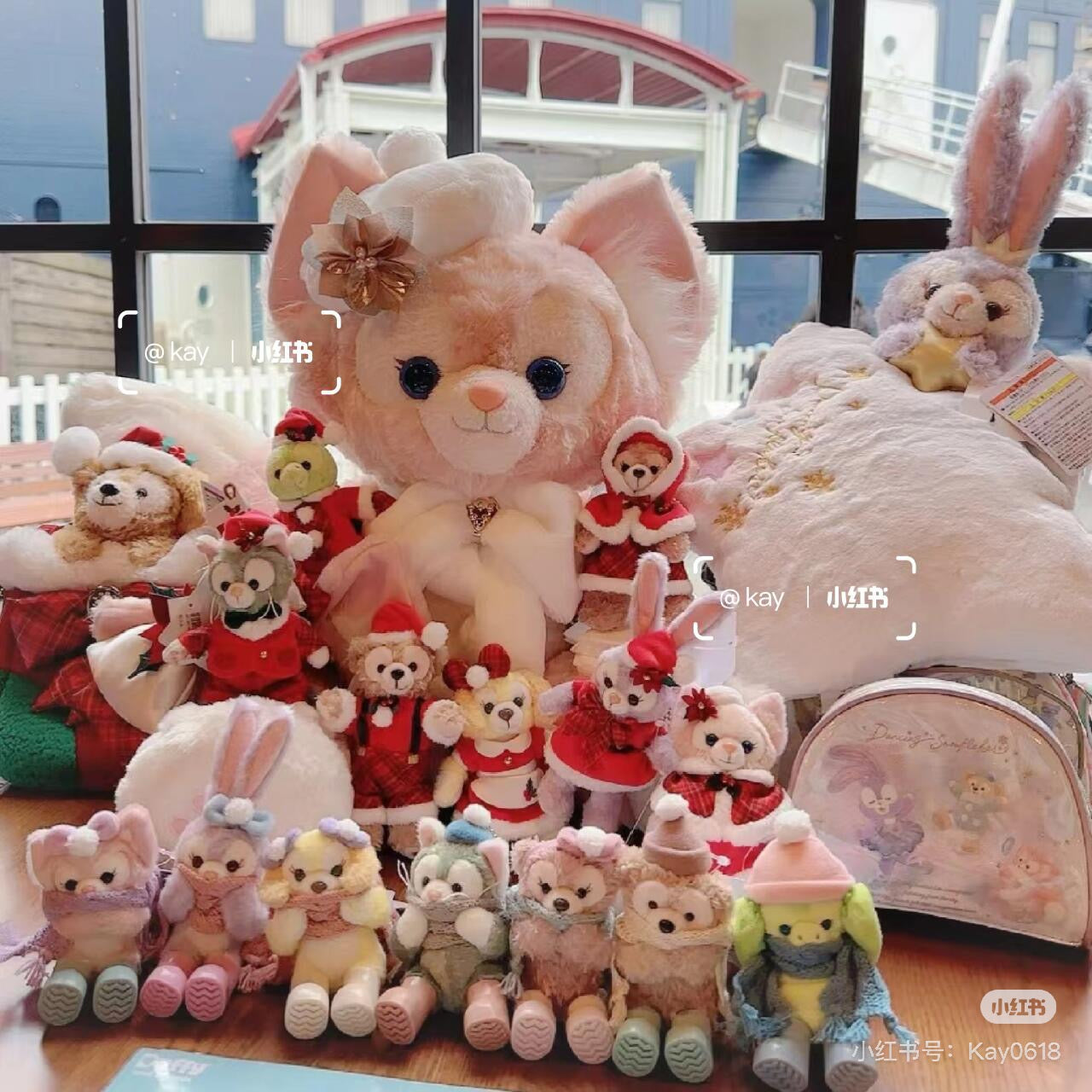 Disney迪士尼|东迪冬日圣诞限定StellaLou星黛露五角星毛绒玩偶可收纳双面盖毯/靠垫抱枕