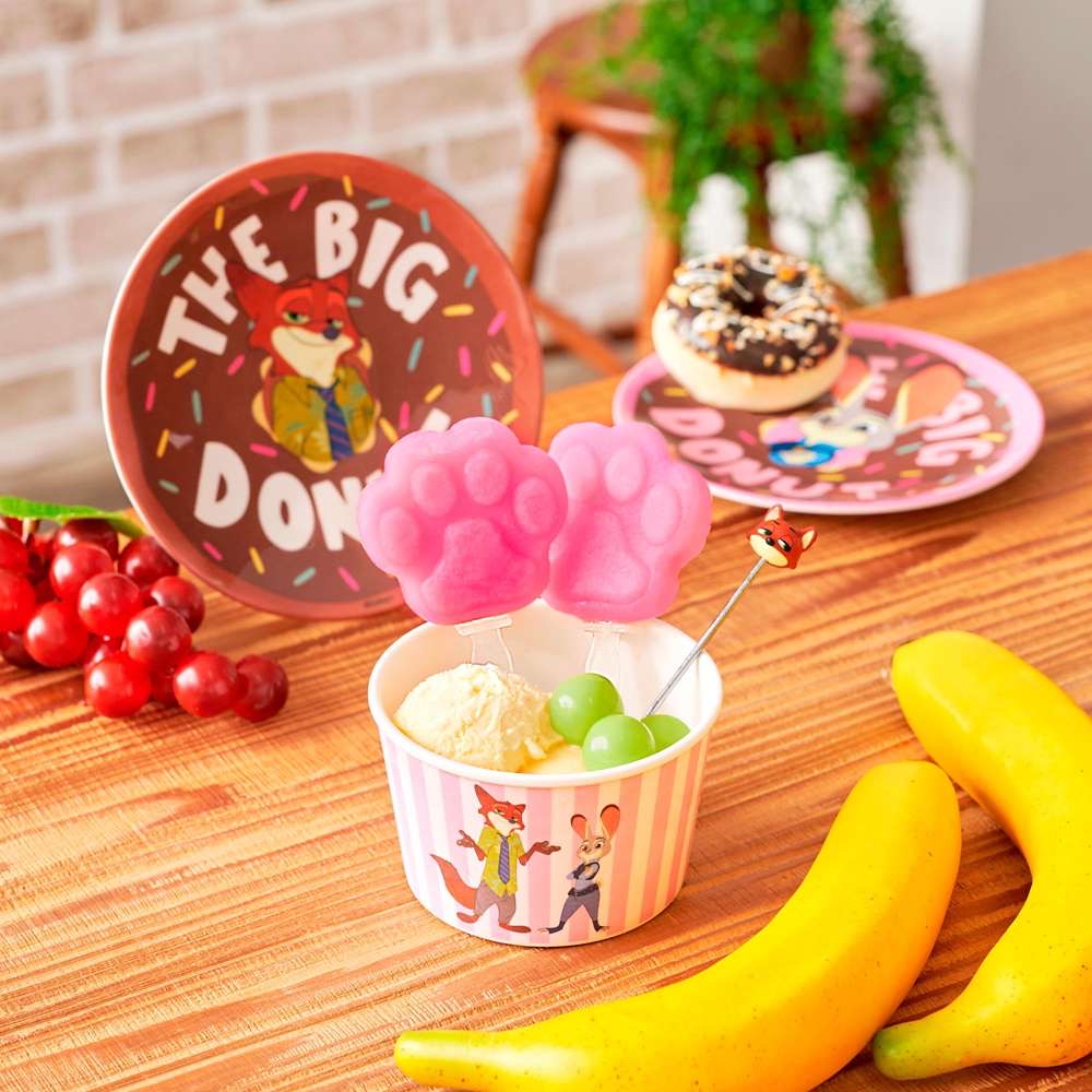 Disney迪士尼|疯狂动物城尼克不锈钢水果叉|约长12.3×宽1.5×厚1.6(cm)