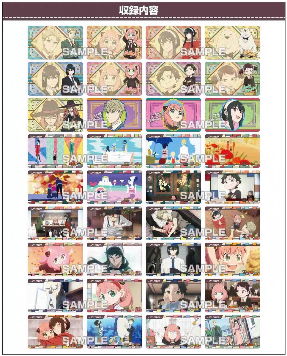 Bandai|Spy Family Figure间谍过家家收藏贴纸食玩/盲盒/全36种|1枚入