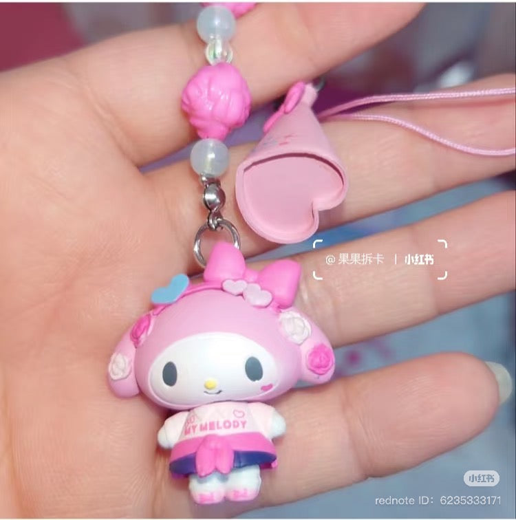 【limit 3】Sanrio|Academy Sparkle Festival Strap/ Keychain chibittomo mystery bag/blind box/All 8 types|1pcs