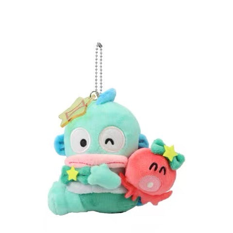 Sanrio|Hangyodon 40th Anniversary Happy Life constellations Mascot Holder /Plush Keychain