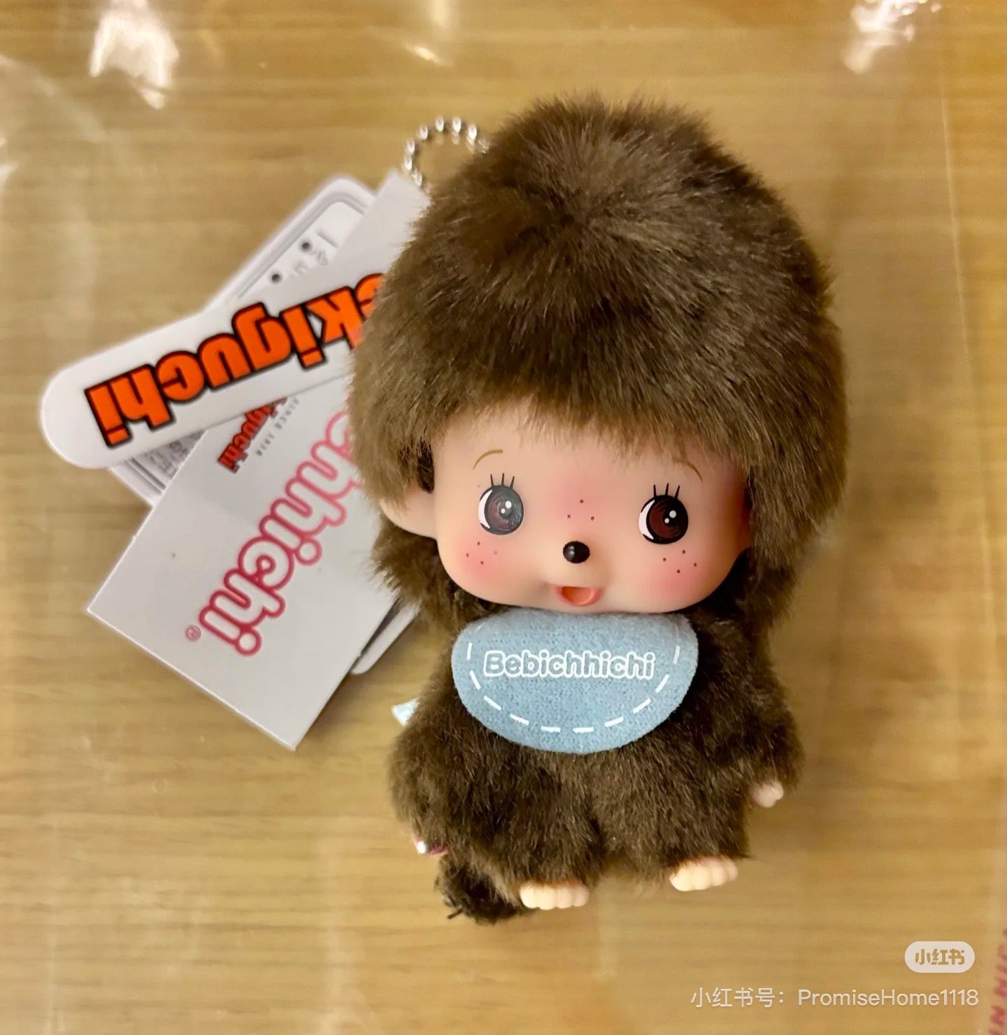 【limit 1】Monchhichi|Big Face Bebichhichi Mascot Holder /Plush Keychain| 9.7 x 5.8 x 4.7 cm approx.