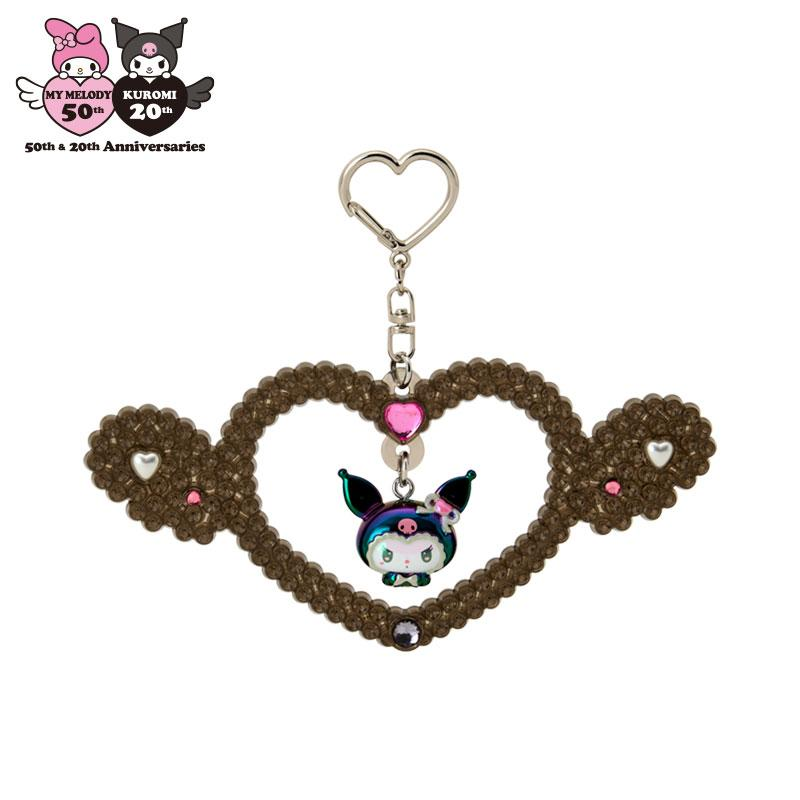 Sanrio|Kuromi & My Melody : Melousa Romiusa Keychain/Keyring|13×1×6cm approx.