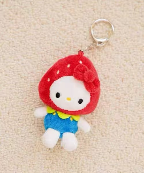 Sanrio|Strawberry Newspaper me% Mascot Holder /Plush Keychain