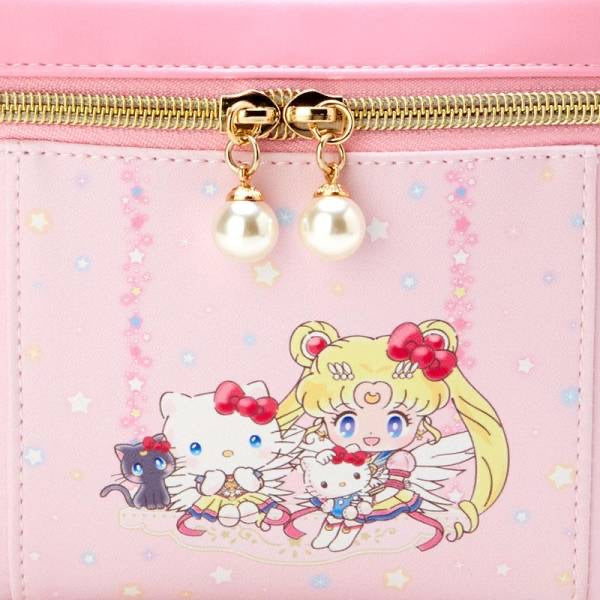 Sailor moon|美战 x Sanrio联名化妆包/珍珠拉链头|约24 x 14.5 x 16 cm