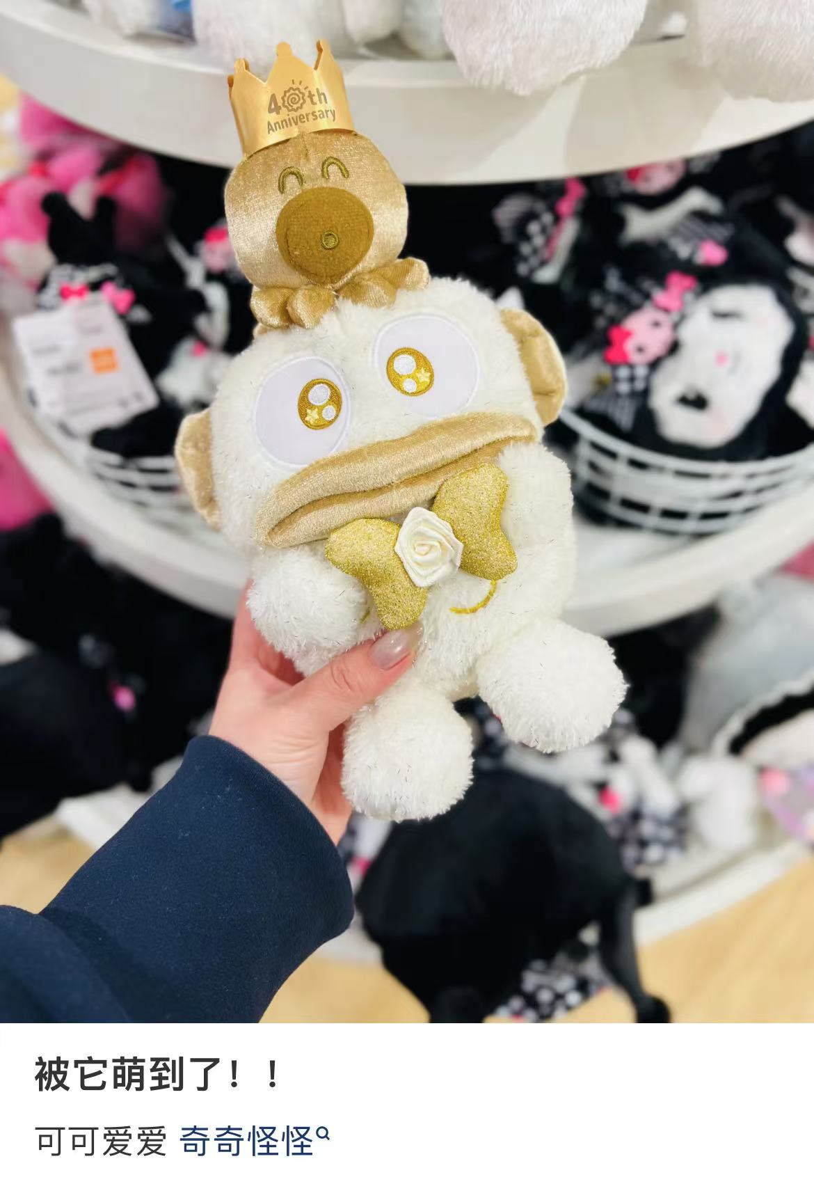 Sanrio|Hangyodon 40th Anniversary Golden Birthday Plush Dolls/Plush Toy S|H25×W17×D16cm approx.