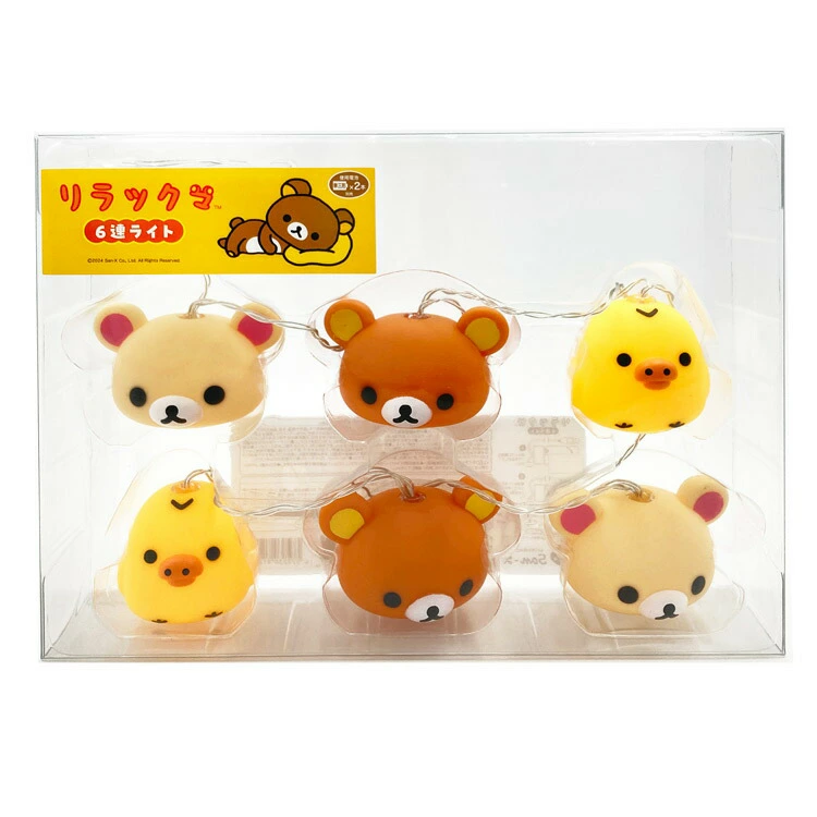 Rilakkuma轻松熊|可爱角色6连装饰灯|全长约130cm
