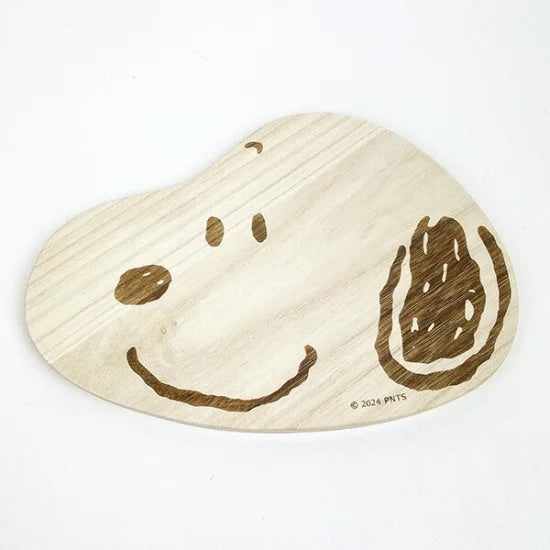 Snoopy|限定厨房抗菌木质大logo切菜板/也可做防热垫|约19cm×27cm×1.6cm
