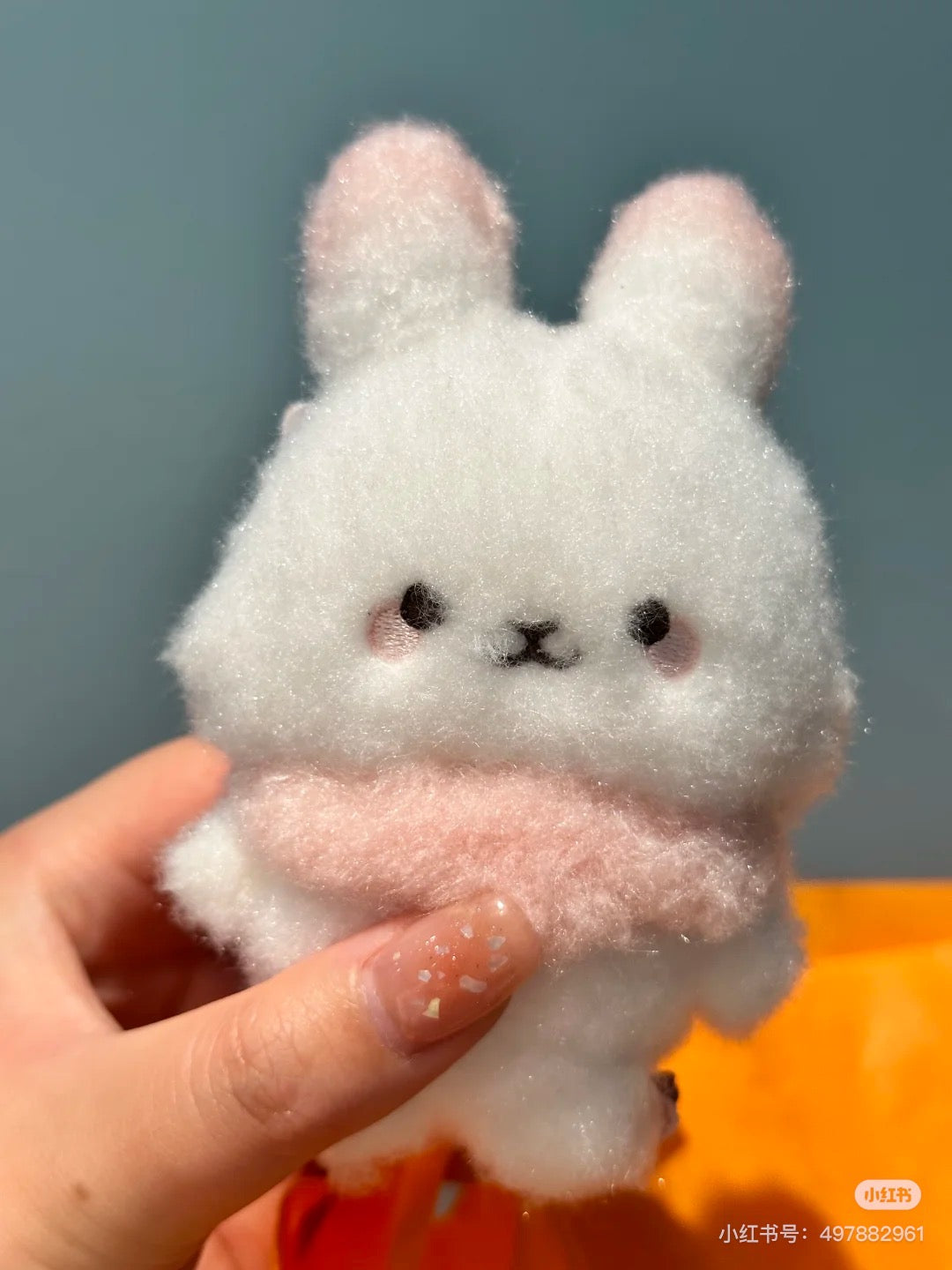 SANX|棉花糖兔兔玩偶/挂件|约H120 x W80 x D55mm