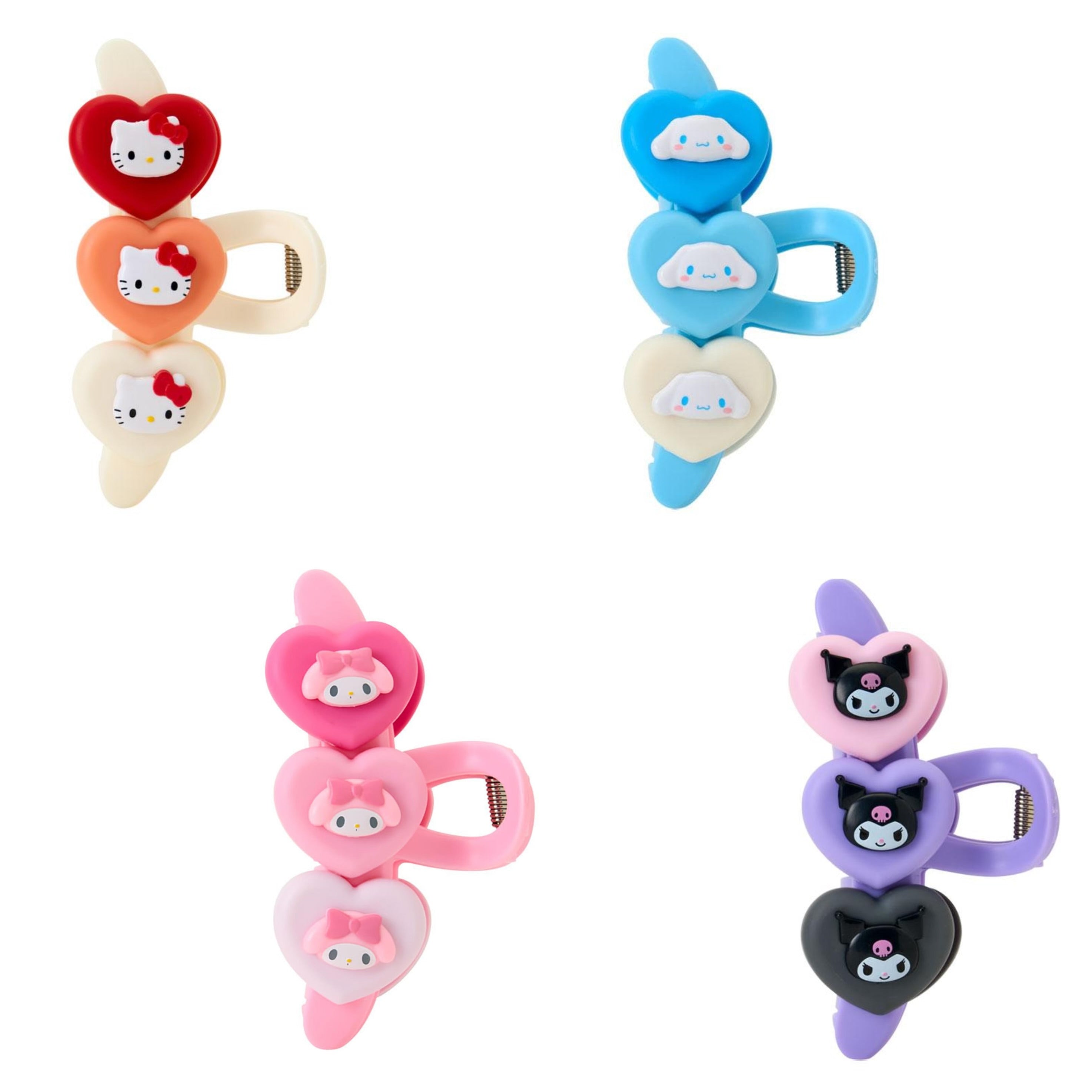 Sanrio|Heart Hair Claw Clip|6×5.5×11cm approx.