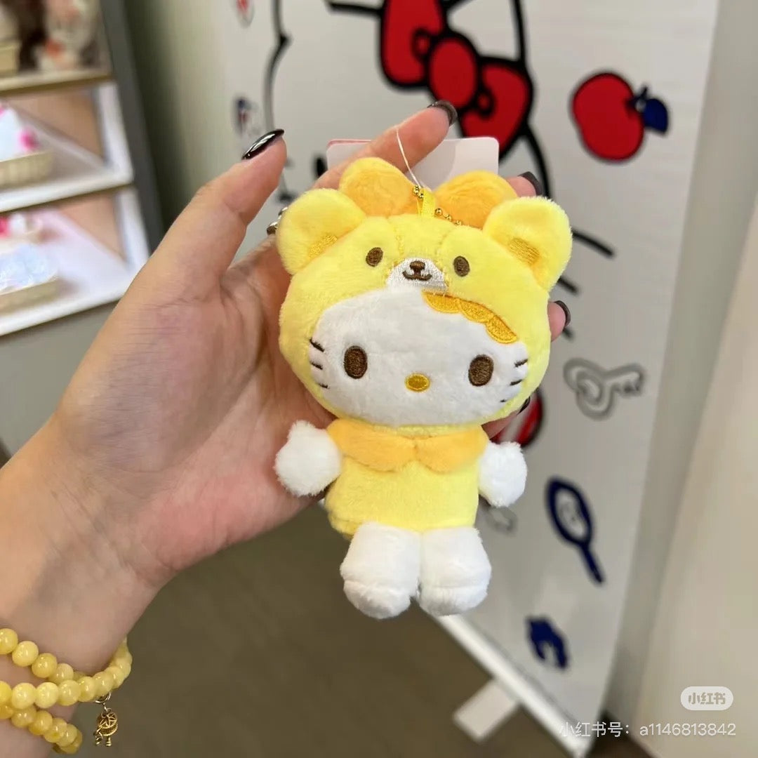 HelloKitty|Sanrio 50th Anniversary Tiny Chum Mascot Holder /Plush Keychain| 85x100x45mm approx.