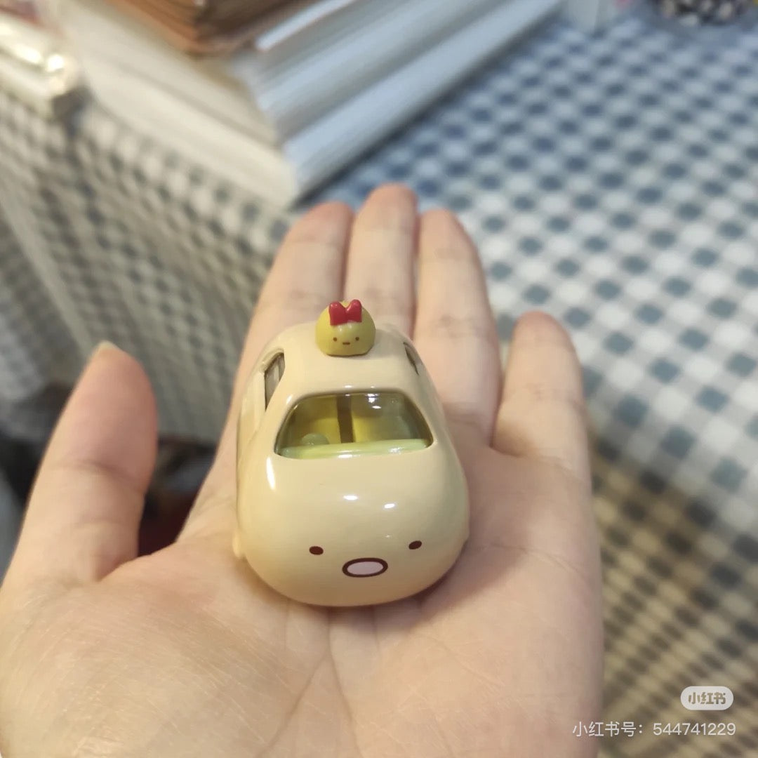 Sumikko gurashi角落生物|Tomica ChoroQ Sumikko Gurashi 03 Tonkatsu多美卡炸虾汽车玩具|约9.4 x 8.5 x 3.4 cm
