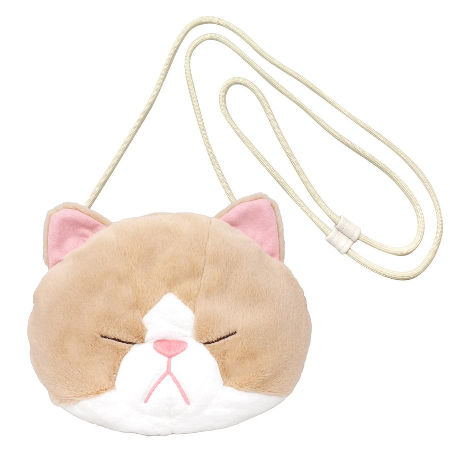 Bouneko|Cat face pouch | 15cm x 19cm x 7cm approx.