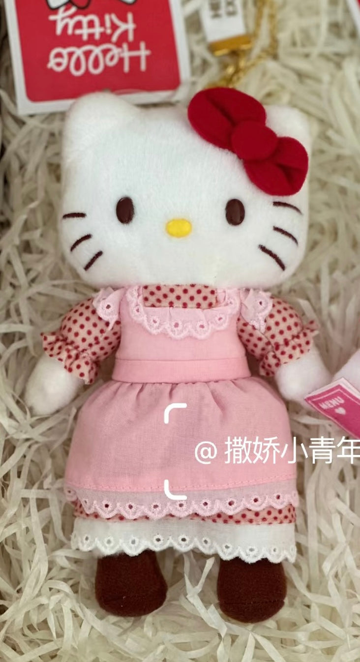 【limit 1】Sanrio|Hello Kitty 50th Anniversary Limited Edition Long leg Suit Mascot Holder /Plush Keychain