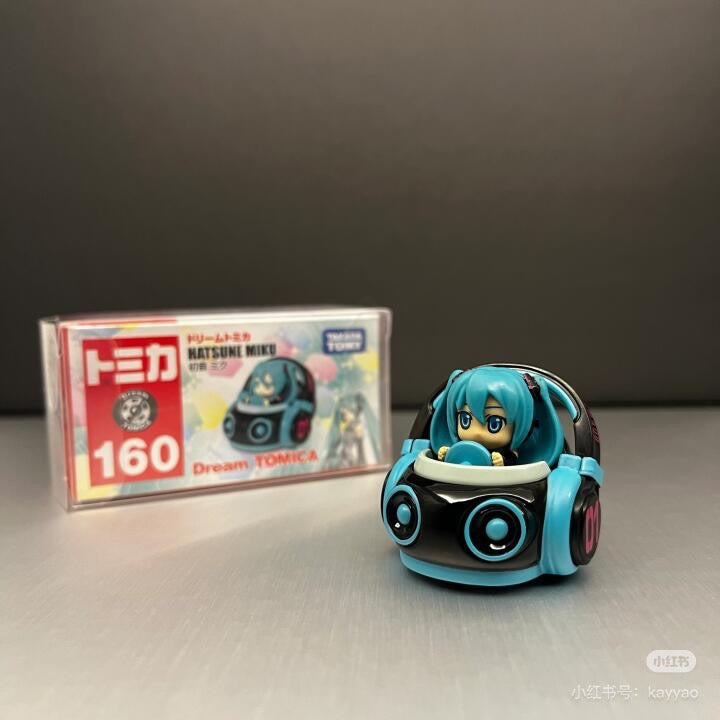 Tomica|Dream Tomica Hatsune Miku No.160 Diecast Scale Model Car多美卡初音未来玩具汽车/摆件|约 W78×H41×D39mm