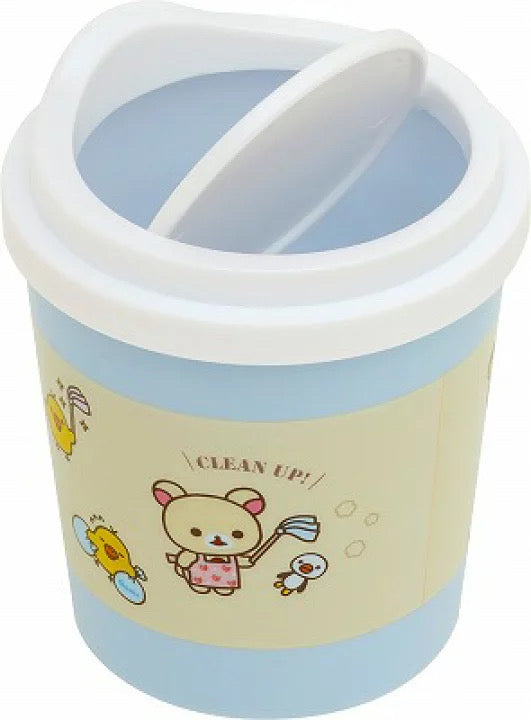 Rilakkuma轻松熊|可爱轻松熊鼻孔鸡桌面垃圾桶/杯杯形状垃圾桶|約120×90×90mm